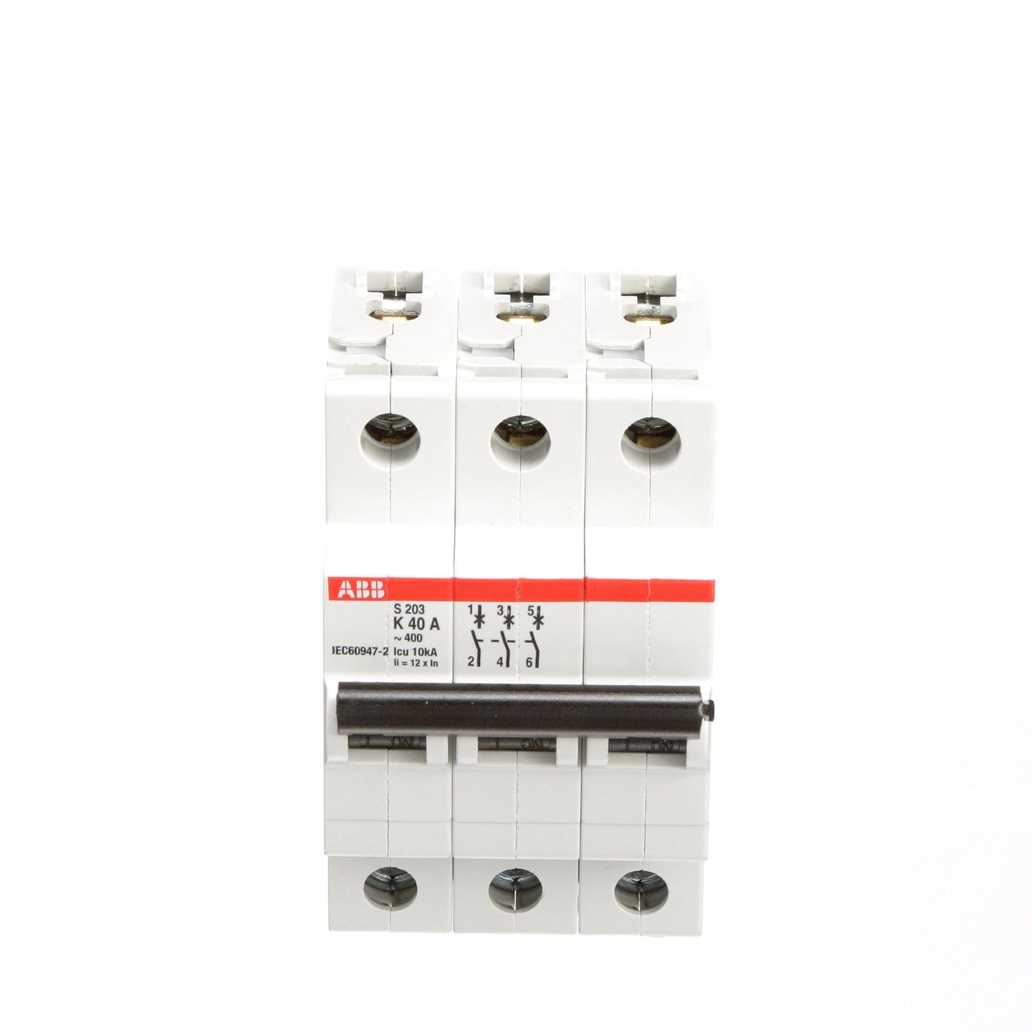 ABB S203-K40 Circuit Breaker | 480V 40A 3P 6kA@480V Feed-Thru S 200 Series
