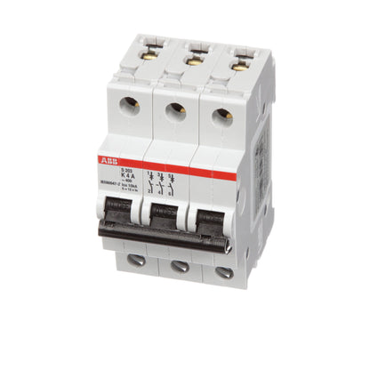 ABB S203-K4 Circuit Breaker | 480V 4A 3P 6kA@480V Feed-Thru S 200 Series