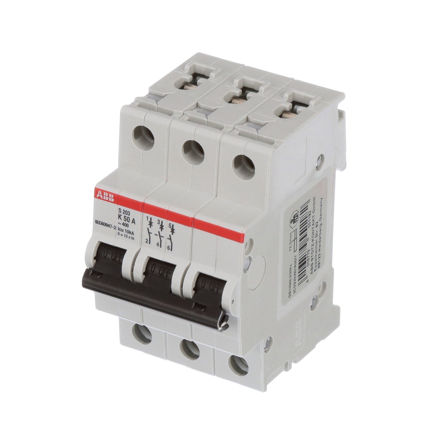 ABB S203-K50 Circuit Breaker | 480V 50A 3P 6kA@480V Feed-Thru