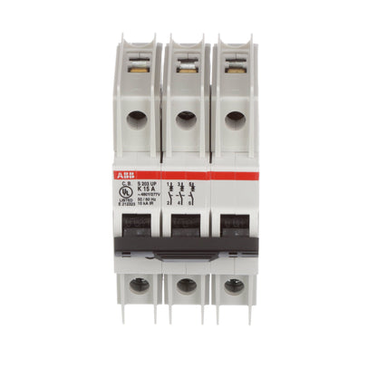 ABB S203UP-K15 Circuit Breaker | 480V 15A 3P 10kA@480V Feed-Thru S 200 UP Series