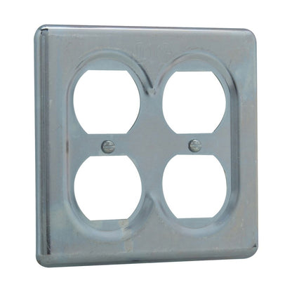 Crouse-Hinds S232 Duplex Receptacle Cover Surface Mount Sheet Steel 3-Pole Grounding Series S232