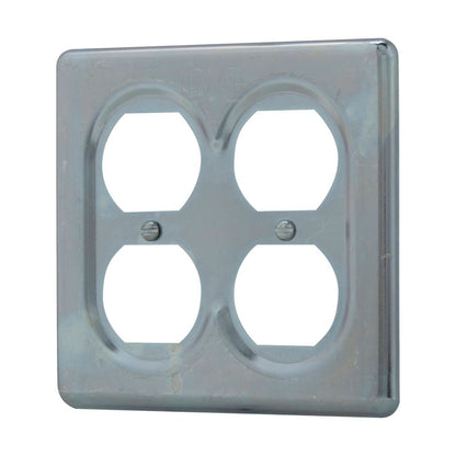 Crouse-Hinds S232 Duplex Receptacle Cover Surface Mount Sheet Steel 3-Pole Grounding Series S232