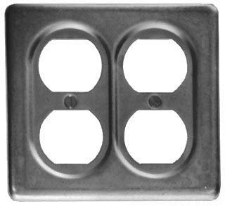 Crouse-Hinds S232 Duplex Receptacle Cover Surface Mount Sheet Steel 3-Pole Grounding Series S232