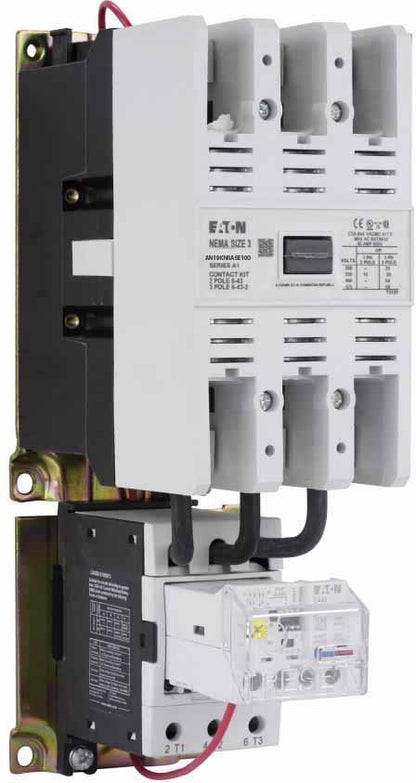 Cutler Hammer AN19KN0A5E100 Motor Starter | 3 pole 3 phase 600V 90A 120V coil Freedom Series