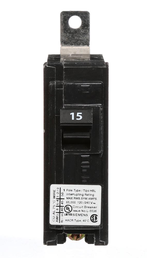 Siemens B115HH Circuit Breaker | 120V 15A 1P 65kA@240V Bolt-on BL Series