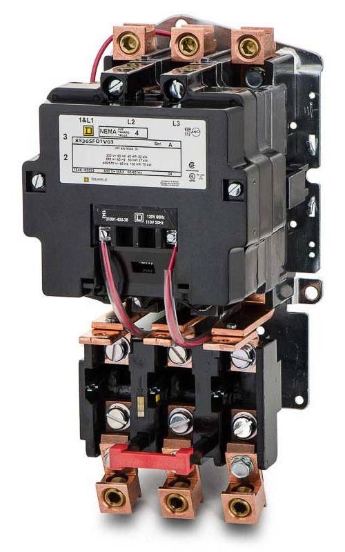 Square D 8536SFO1V03 Motor Starter 3 pole 3 phase 600V 135A 220V coil Class 8536