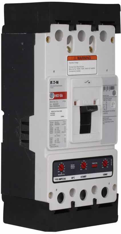 Cutler Hammer HKD3100W Circuit Breaker | 600V 100A 3P 65kA@480V Bolt-On Series C