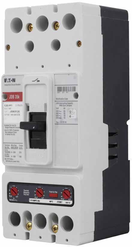 Eaton JDB3125 Circuit Breaker | Series C JDB 600V 125A