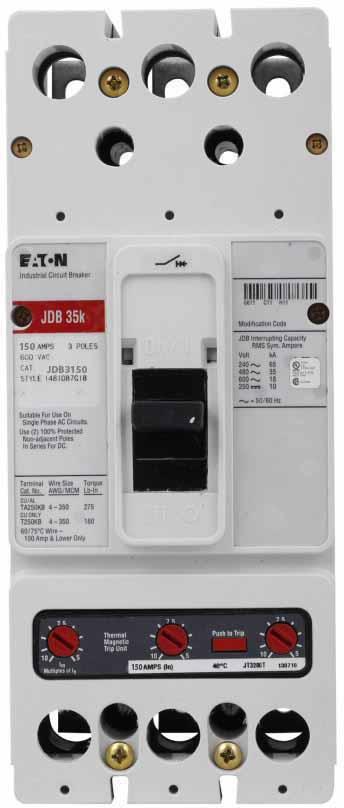 Westinghouse JDB3150 Circuit Breaker | Series C JDB 600V 150A
