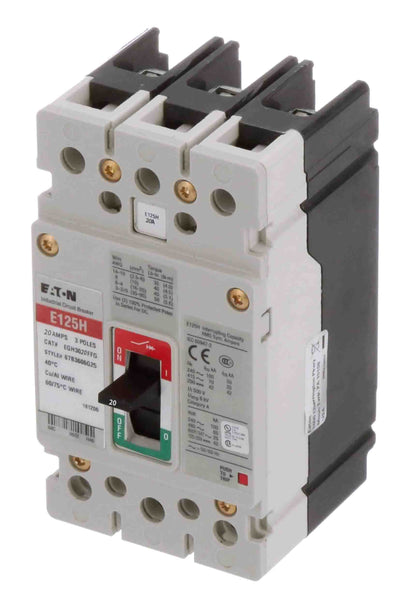 Cutler Hammer EGH3020FFG Circuit Breaker | Series G EGH 600V 20A
