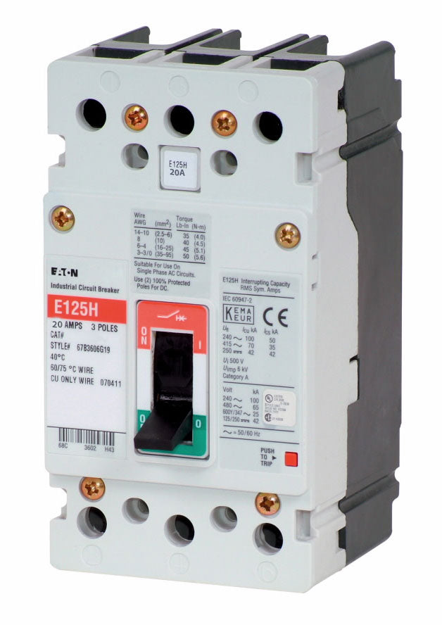 Cutler Hammer EGS3020FFG Circuit Breaker | Series G EGS 600V 20A