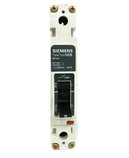 Siemens HEB1B020B Circuit Breaker | 277V 20A 1P 65kA@277V Bolt-On HEB Series