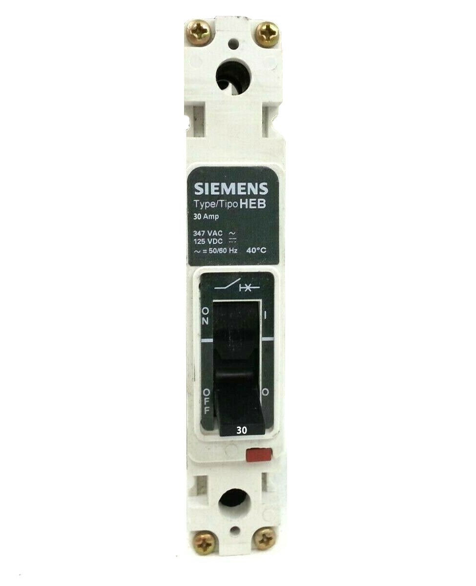 Siemens HEB1B030B Circuit Breaker | 277V 30A 1P 65kA@277V Bolt-On HEB Series