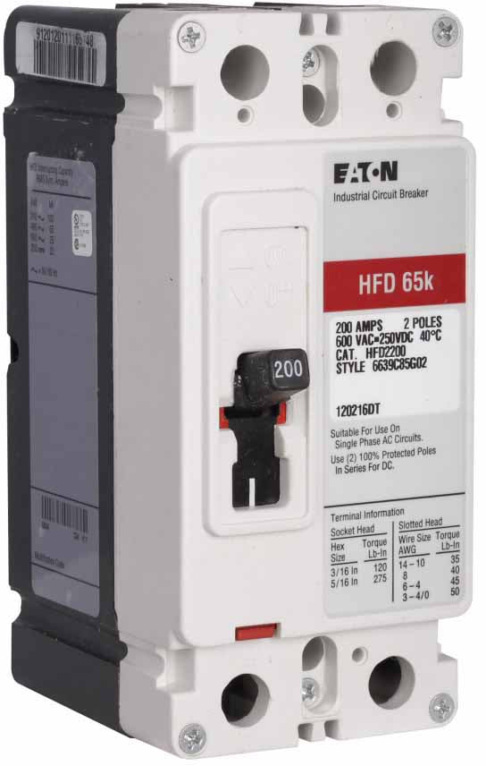 Eaton HFD2200 Circuit Breaker | Series C HFD 600V 200A