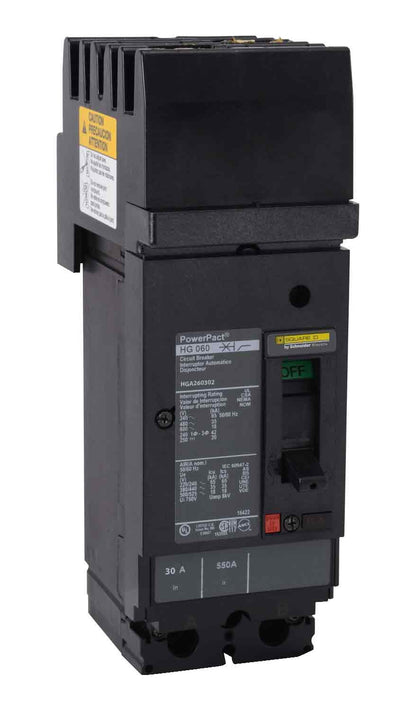 Square D HGA260302 Circuit Breaker | 600V 30A 2P 35kA@480V Plug In Panelboard Powerpact