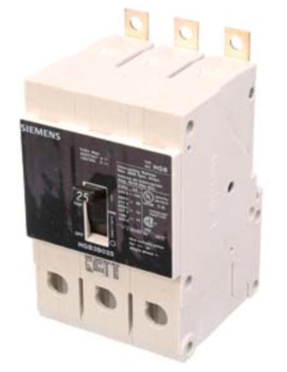 Siemens HGB3B025B Molded Case Circuit Breaker | 600V 25A 3P 100kA@240V Bolt-On VL Series