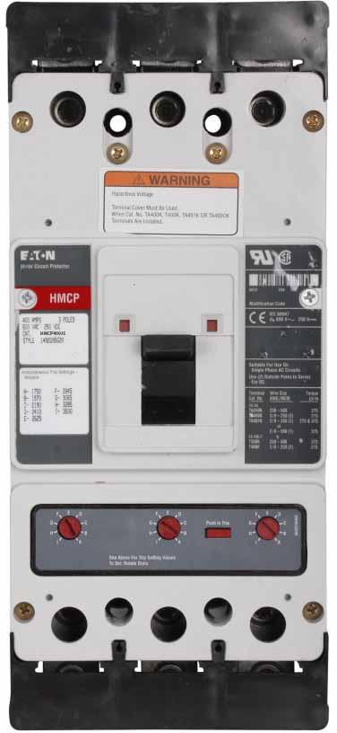 Westinghouse HMCP400J5 Circuit Breaker | Series C HMCP 600V 400A