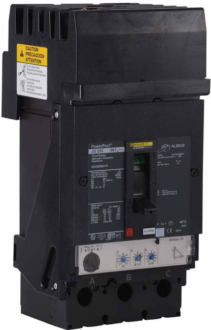 Square D JGA36250U31X Circuit Breaker | 600V 250A 3P 35kA@480V Powerpact