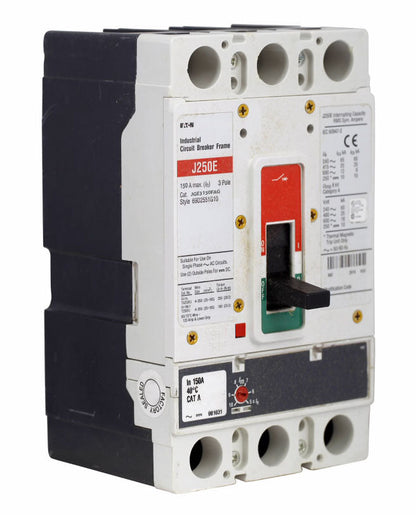 Cutler Hammer JGE3150FAG Circuit Breaker | Series G JGE 600V 150A