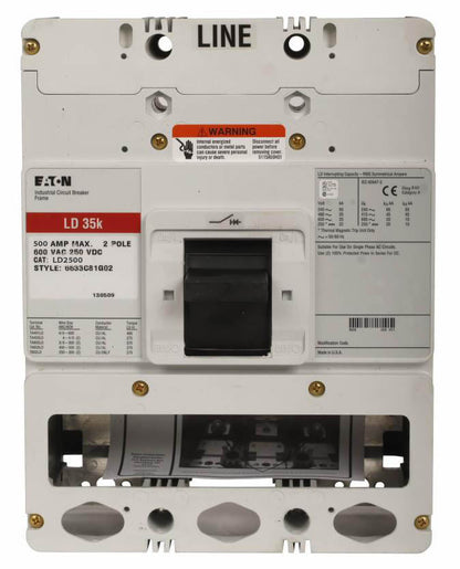 Westinghouse LD2500 Circuit Breaker | Series C LD 600V 500A