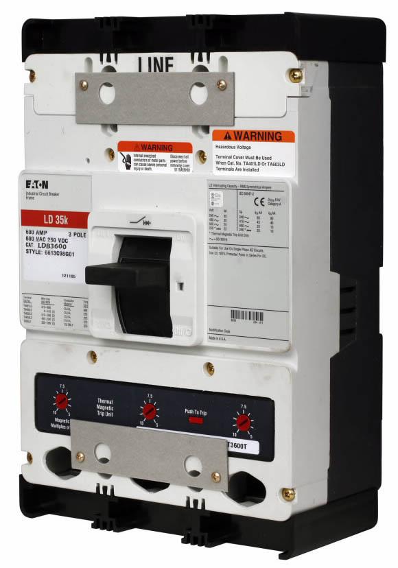 Cutler Hammer LDB3600 Circuit Breaker | Series C LDB 600V 600A