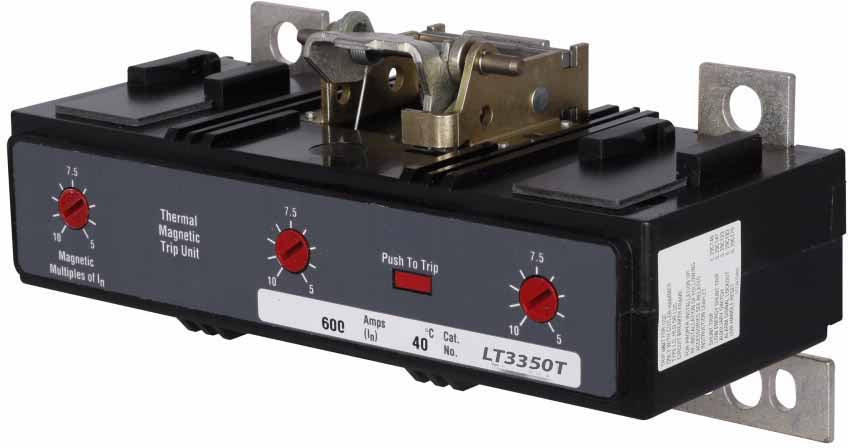 Cutler Hammer LT3350T Circuit Breaker | 350A 600V 3P LI Thermal Magnetic Series C