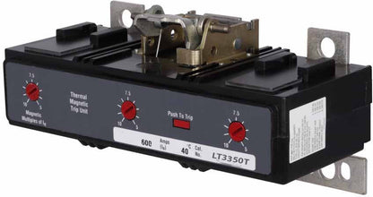 Cutler Hammer LT3350T Circuit Breaker | 350A 600V 3P LI Thermal Magnetic Series C