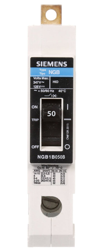 Siemens NGB1B050B Circuit Breaker | VL Series NGB 347V 50A