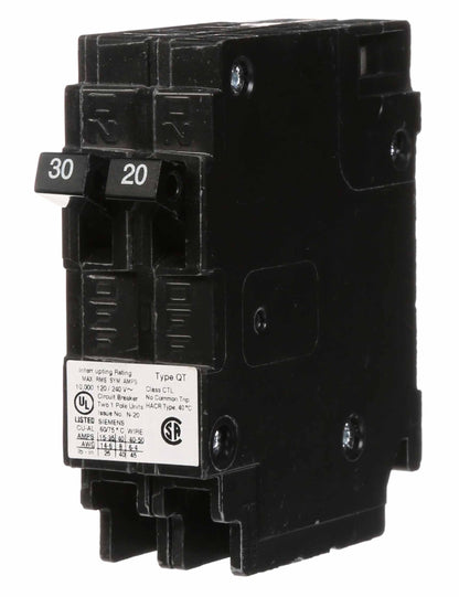 Siemens Q3020 Circuit Breaker | 240V 30A 2P 10kA@240V Plug-In Q Series