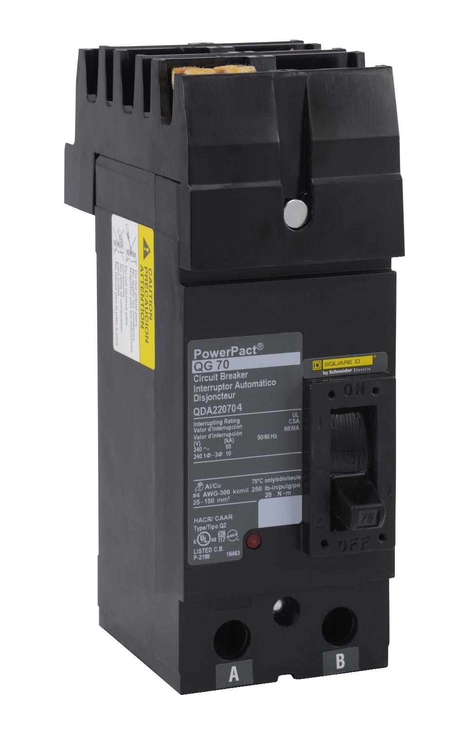 Square D QDA220704 Circuit Breaker | I-Line QDA 240V 70A