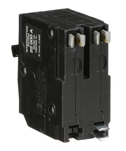 Square D QO220VH Circuit Breaker 120/240V 20A 2Pole 22kA@120V Plug-In QO Series