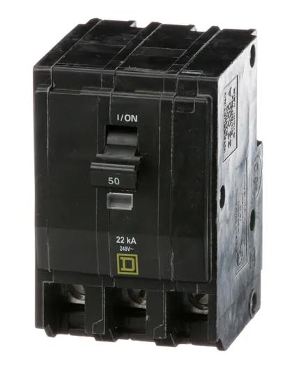 Square D QO350VH Circuit Breaker | 240V 50A 3P 22kA@240V Plug-In QO Series