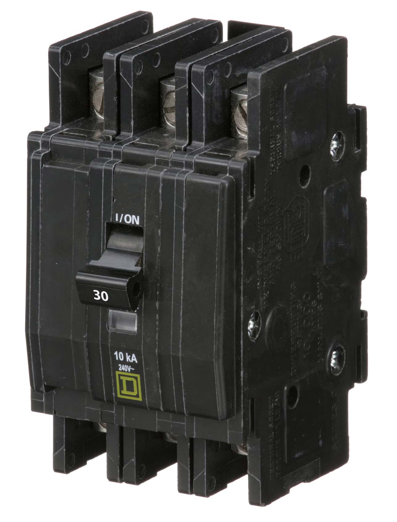 Square D QOU330 Circuit Breaker | 240V 30A 3P 10kA@240V Unit Mount QOU Series