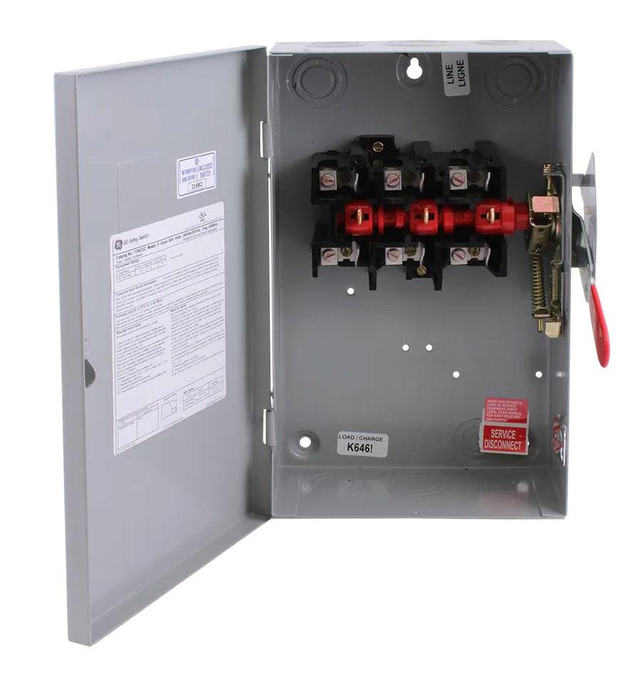 General Electric TGN3322 Disconnect Switch | 240V 60A 3P 3Pole Non-Fusible 100kA@240V Spec-Setter