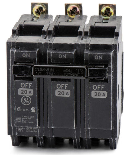 General Electric THHQB32020 Circuit Breaker | 208V 20A 3P 22kA@208V Bolt-On Q-Line