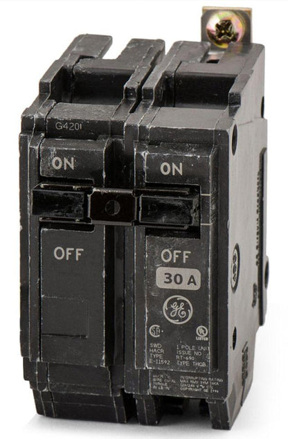 General Electric THQB1130ST1 Circuit Breaker | 120V 30A 1P 10kA@120V Bolt-On Q-Line