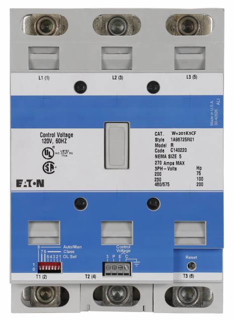 Cutler Hammer W+201K5CF Contactor | 3P 600V 270A 120V Coil Advantage Series