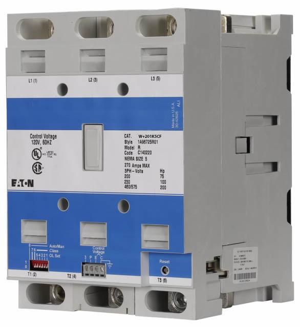Cutler Hammer W+201K5CF Contactor | 3P 600V 270A 120V Coil Advantage Series