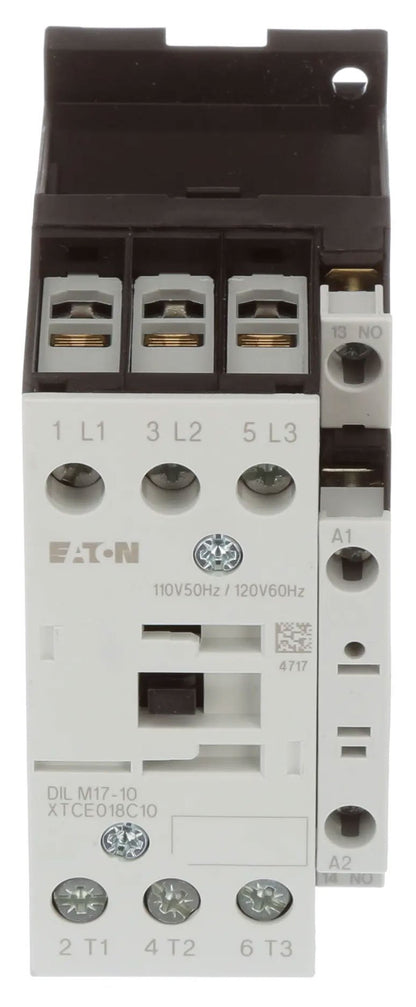 Cutler Hammer XTCE018C10A Contactor | 3P 3PH 600V 18A 120V Coil XT Series