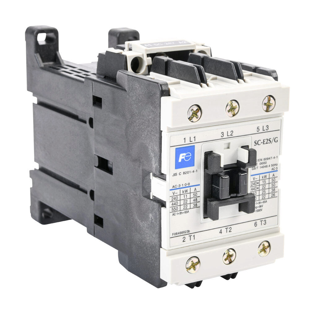 Fuji SC-E2SG-24VDC Contactor | 3P 3PH 690V 50A 24V SC-E Series