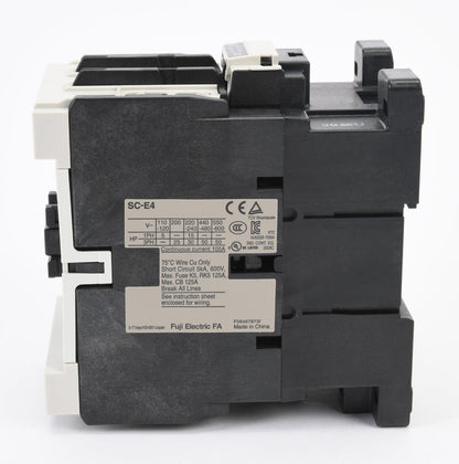Fuji SC-E4-110VAC Contactor | 3P 3PH 690V 80A 110V SC-E Series