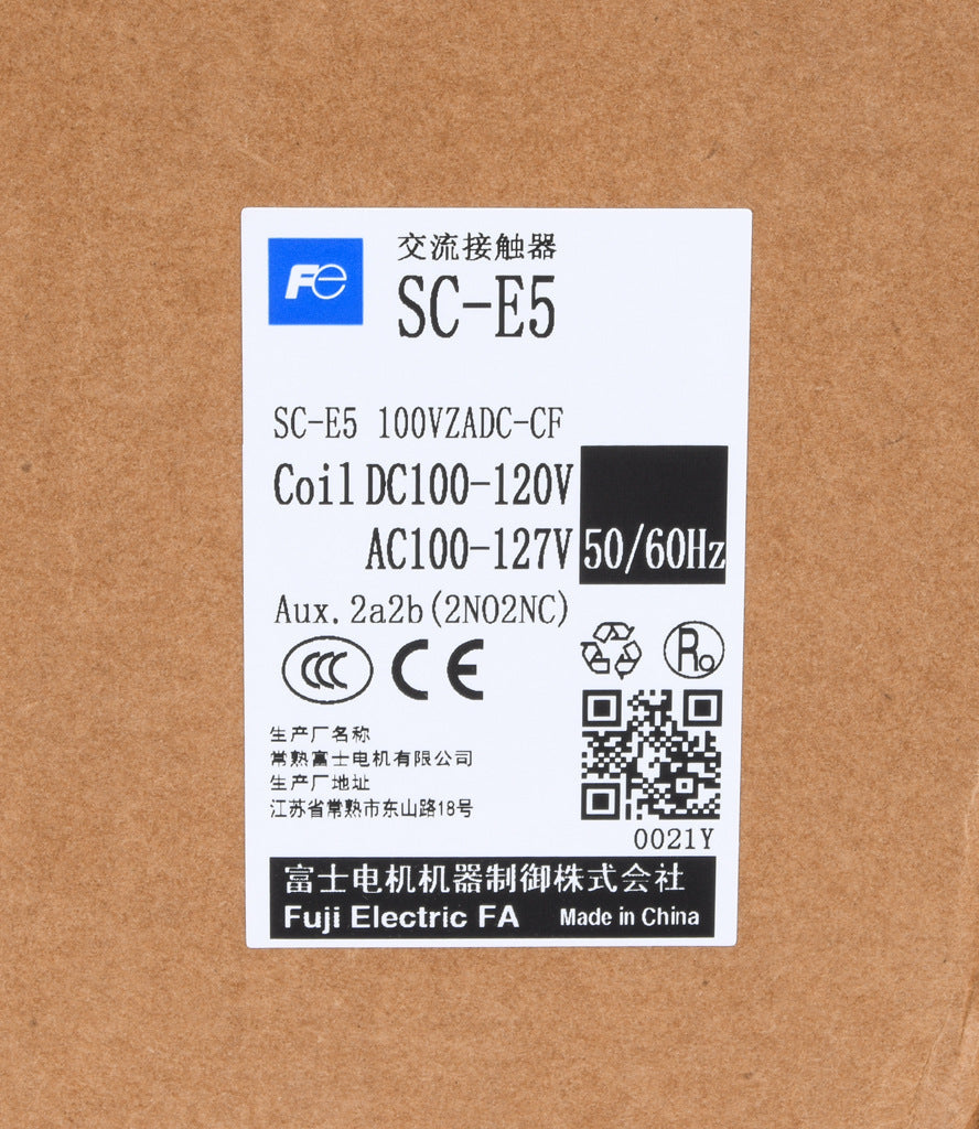 Fuji SC-E5-100V Contactor | 3P 3PH 690V 105A 110V SC-E Series