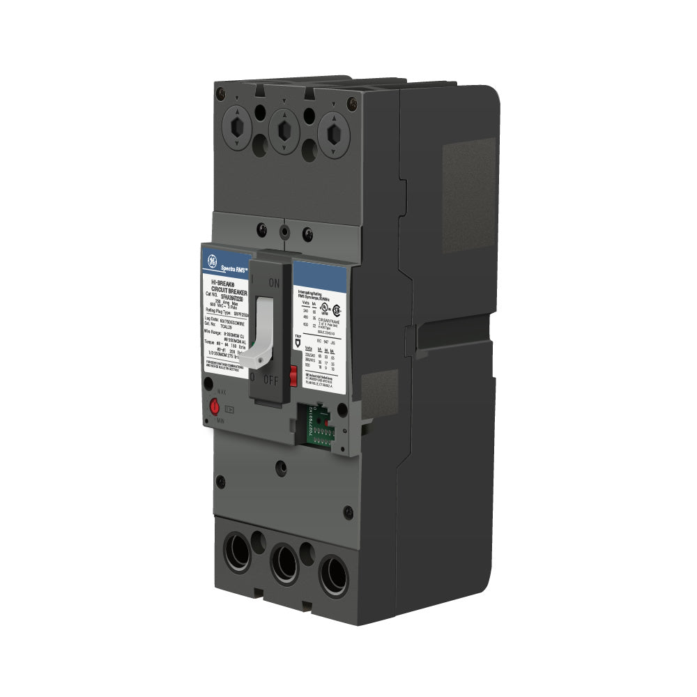 General Electric SFHA36AT0250 Circuit Breaker | 600V 250A 3P 35kA@480V Bolt-On Spectra Series