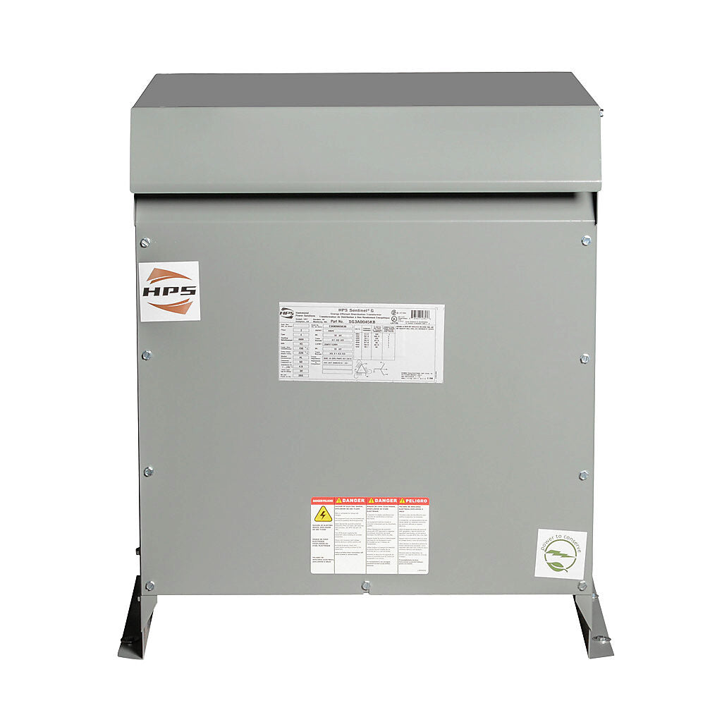 Hammond Power Solutions SG3A0045KB Dry Type Transformer 45 kVA 480D-208Y/120V Sentinel G