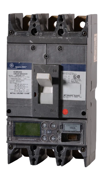 General Electric SGHC3601L3XX Molded Case Circuit Breaker | 600V 150A 3P 35kA@480V Bolt-On Spectra Series