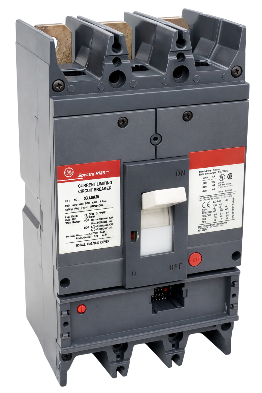 General Electric SGLA36AT4300C Circuit Breaker | 600V 300A 3P 65kA@480V Bolt-On Spectra Series
