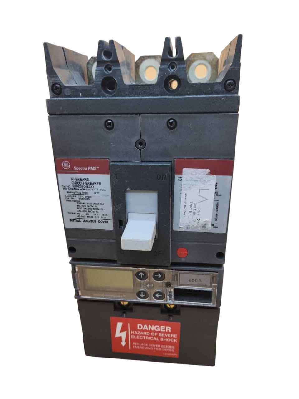 General Electric SGPC3606L3XX Molded Case Circuit Breaker | 600V 600A 3P 100kA@480V Spectra Series