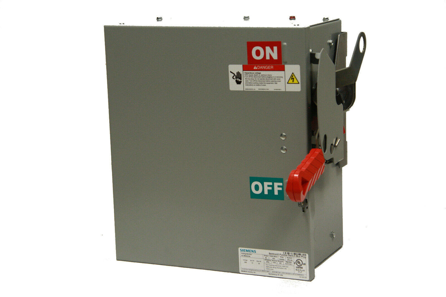 Siemens SLVBH4620G Bus Plug | 60A 600V 3P4W Fusible 200kA@480V Sentron Low-Amp
