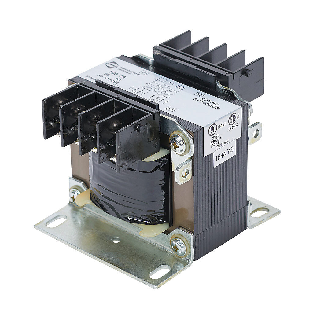 Hammond Power Solutions SP100ACP Transformer | 1 Phase 600 480V Primary 120x240V Secondary