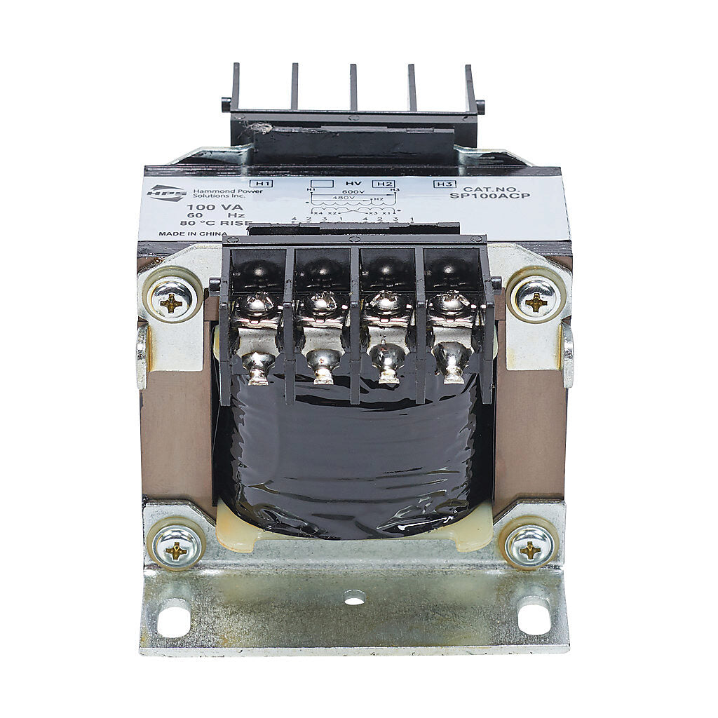 Hammond Power Solutions SP100ACP Transformer | 1 Phase 600 480V Primary 120x240V Secondary